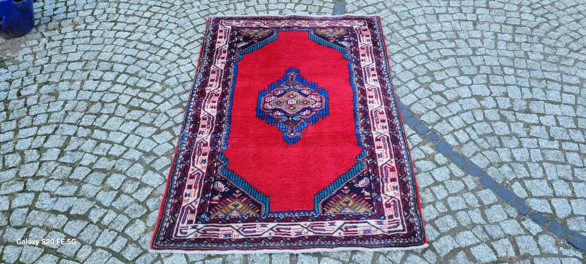 Dywan Hamadan, 102x155cm, czerwony, wełna, Iran, lata 20. - 87524