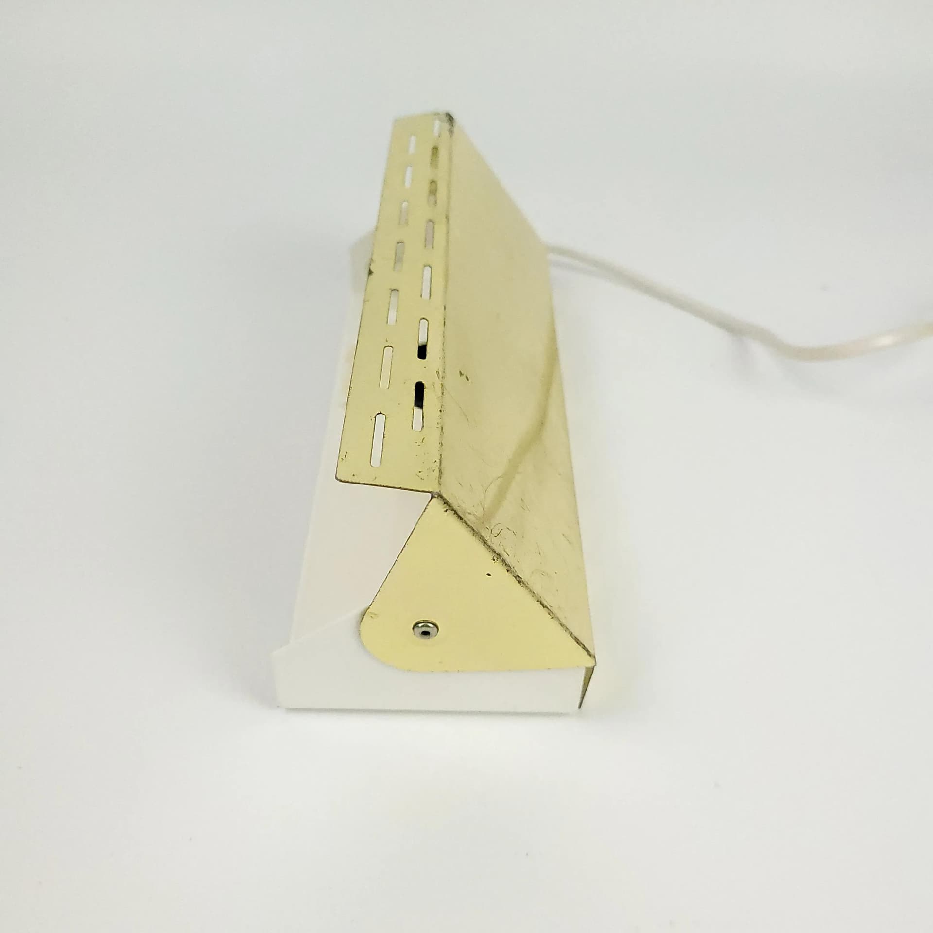 Wall sconce, golden metal, Sweden, 1970s. - 84431