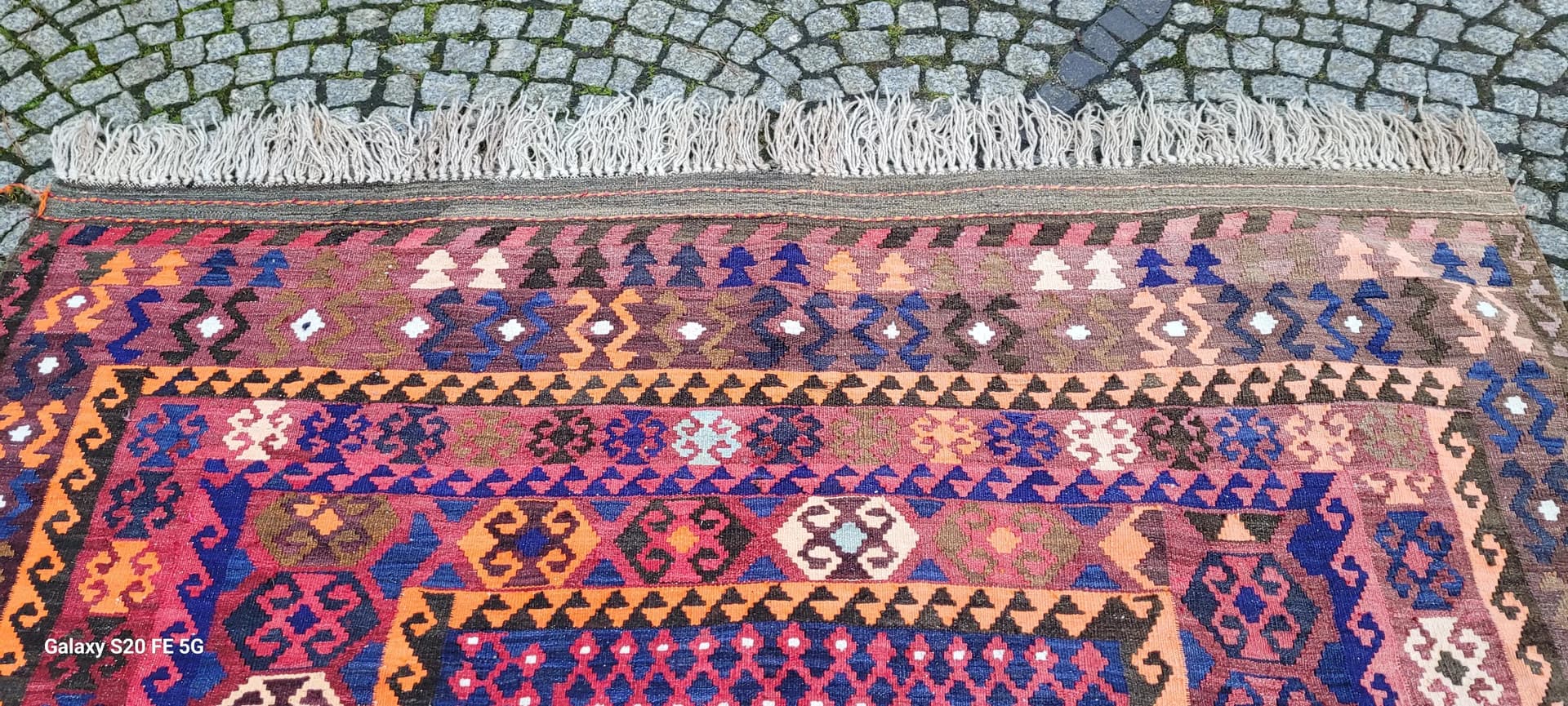 Dywan kilim, 205x320 cm, multikolor, wełna, Turcja, lata 60. - 87491