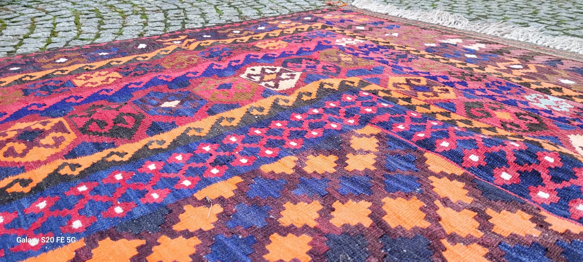 Dywan kilim, 205x320 cm, multikolor, wełna, Turcja, lata 60. - 87490