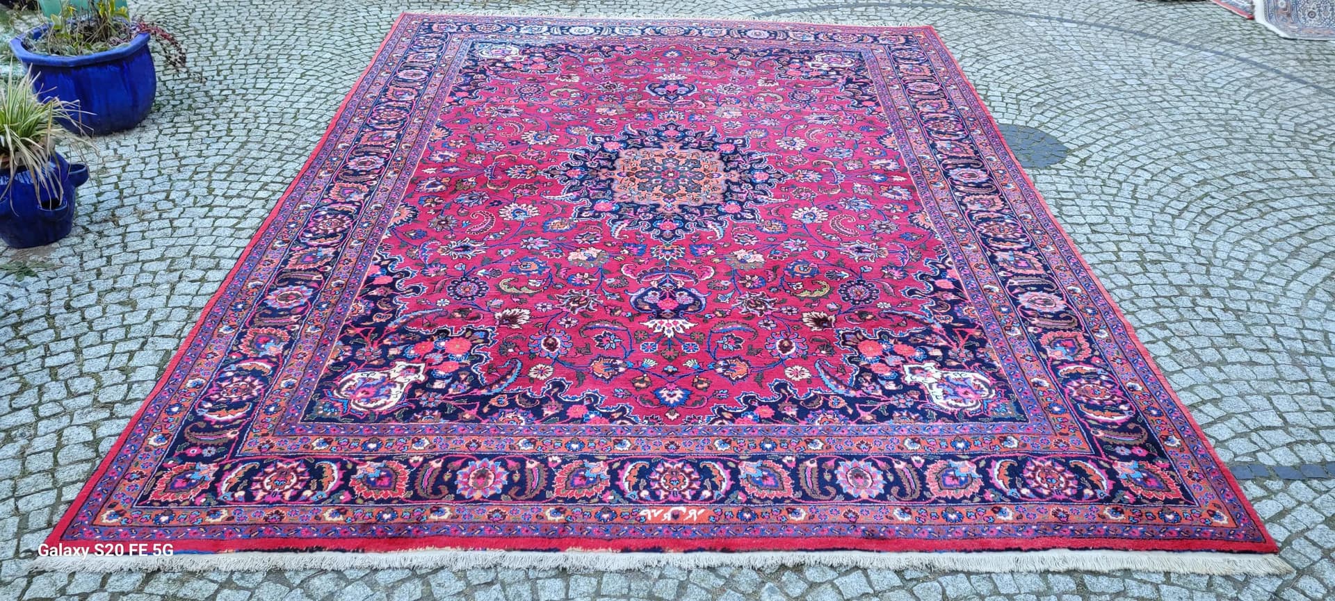 Dywan Meshed, 304x415 cm, czerwony, wełna, Iran, pocz. XX w. - 87474