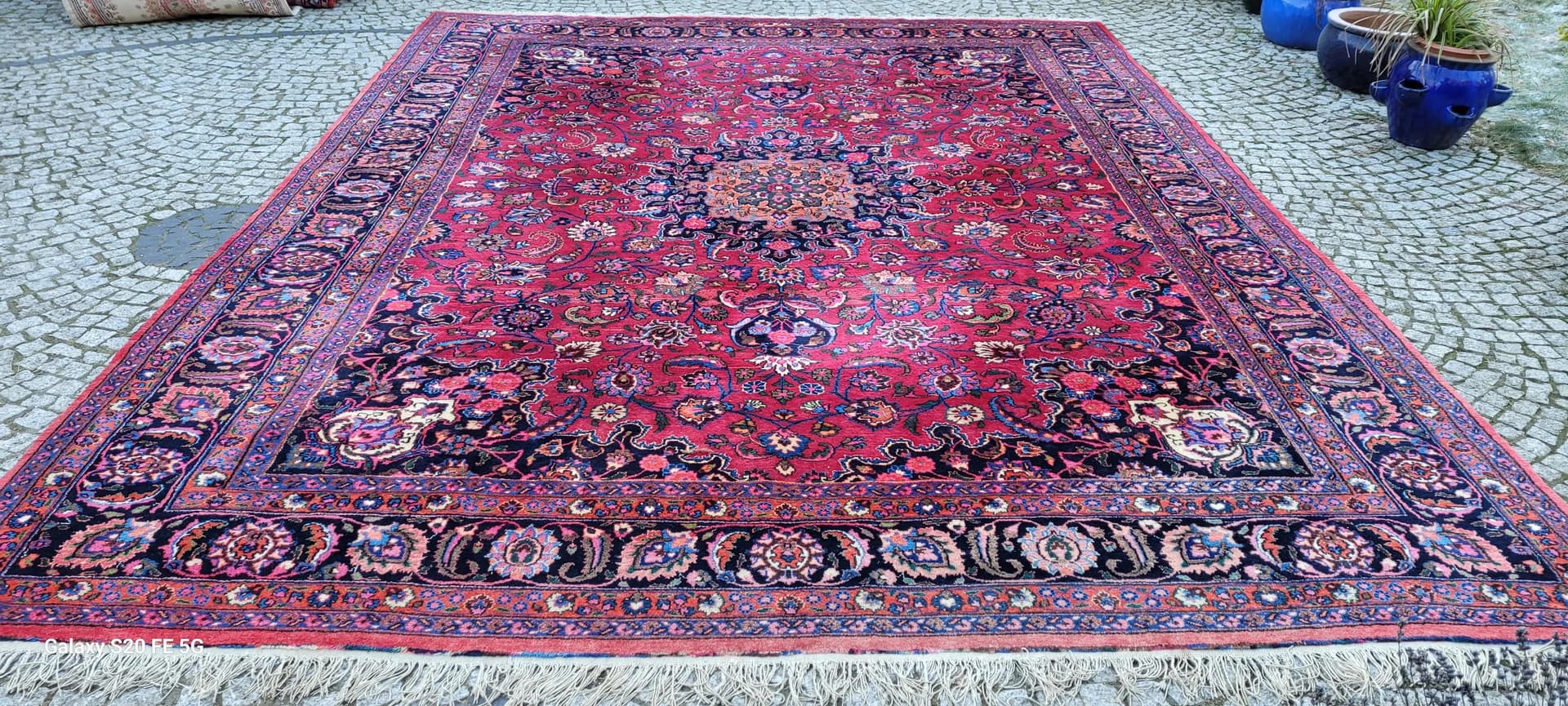 Dywan Meshed, 304x415 cm, czerwony, wełna, Iran, pocz. XX w. - 87478