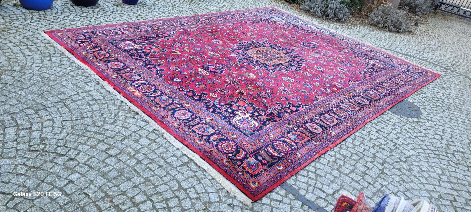 Dywan Meshed, 304x415 cm, czerwony, wełna, Iran, pocz. XX w. - 87476