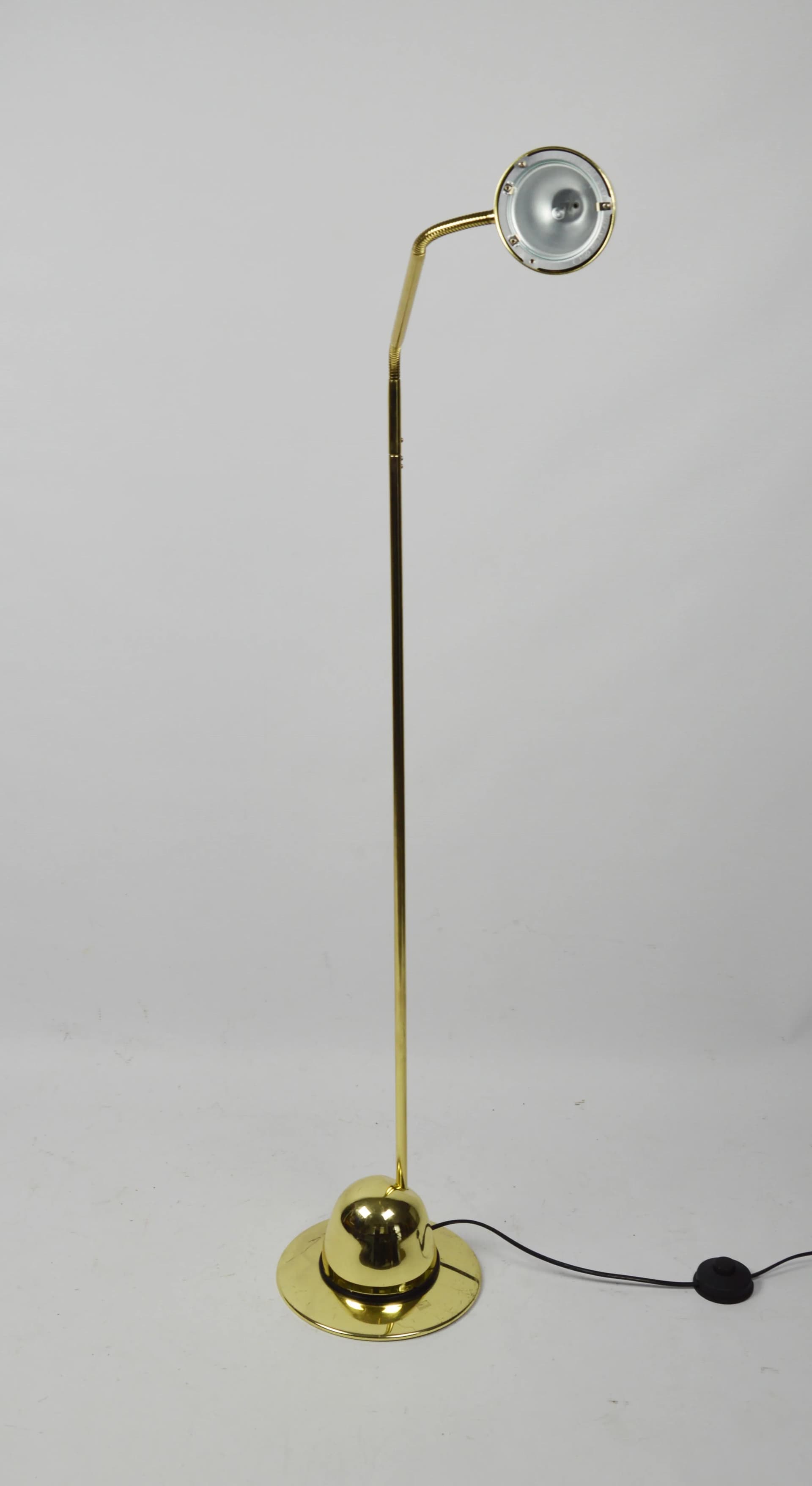 Lampa podłogowa Brillant, złoty, metal, Niemcy, lata 80. - 84376