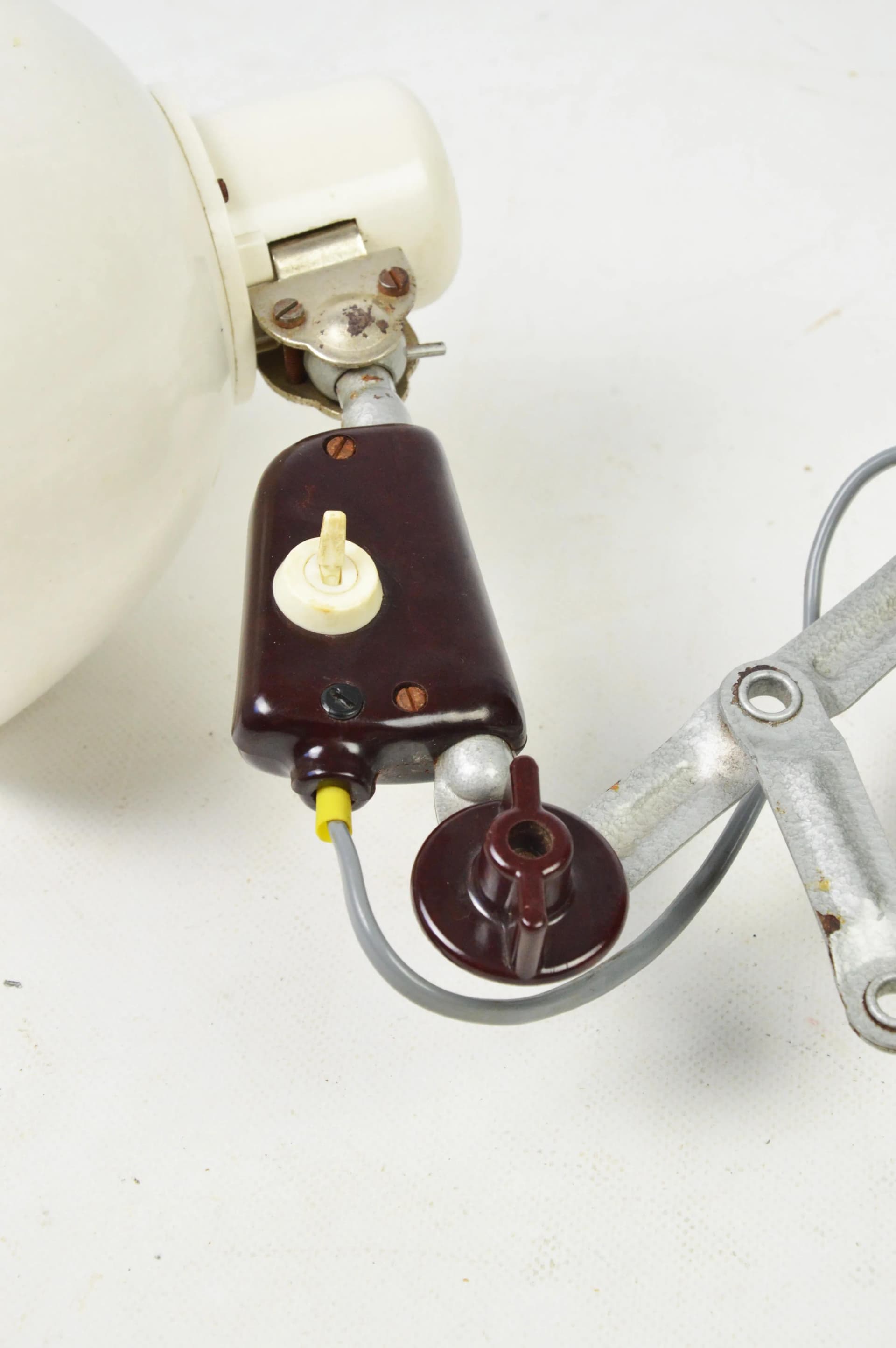 Scissor lamp, silver metal, Germany, 1960s. - 84369