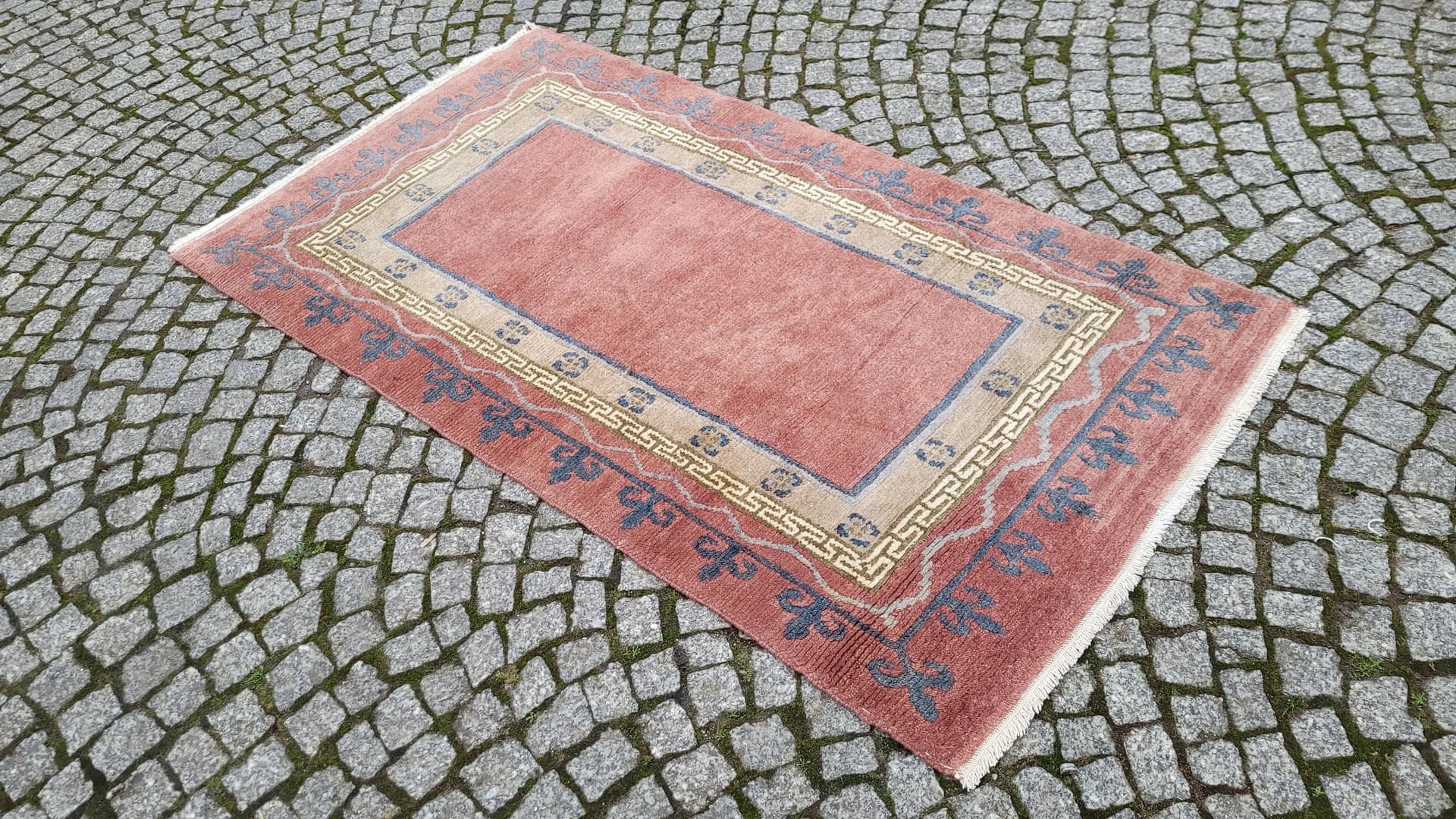 Dywan nepalsko-tybetański 95x175 cm, brązowy, wełna, Nepal - 87422