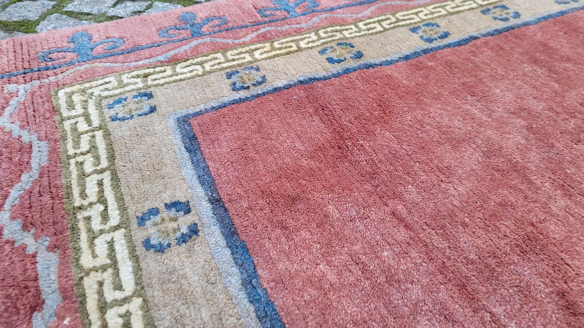 Dywan nepalsko-tybetański 95x175 cm, brązowy, wełna, Nepal - 87418