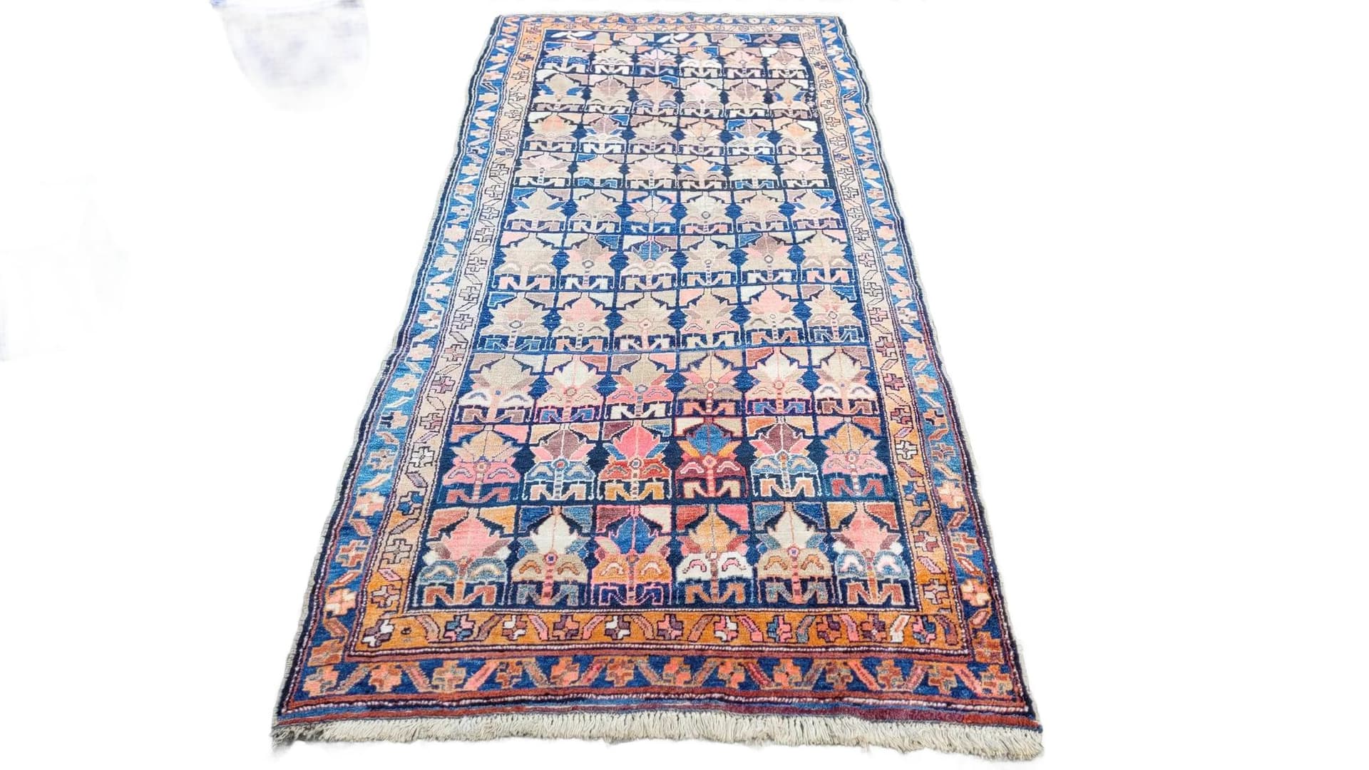 Dywan Hamadan 118x245 cm, multikolor, wełna, Iran, pierwsza połowa XX w.