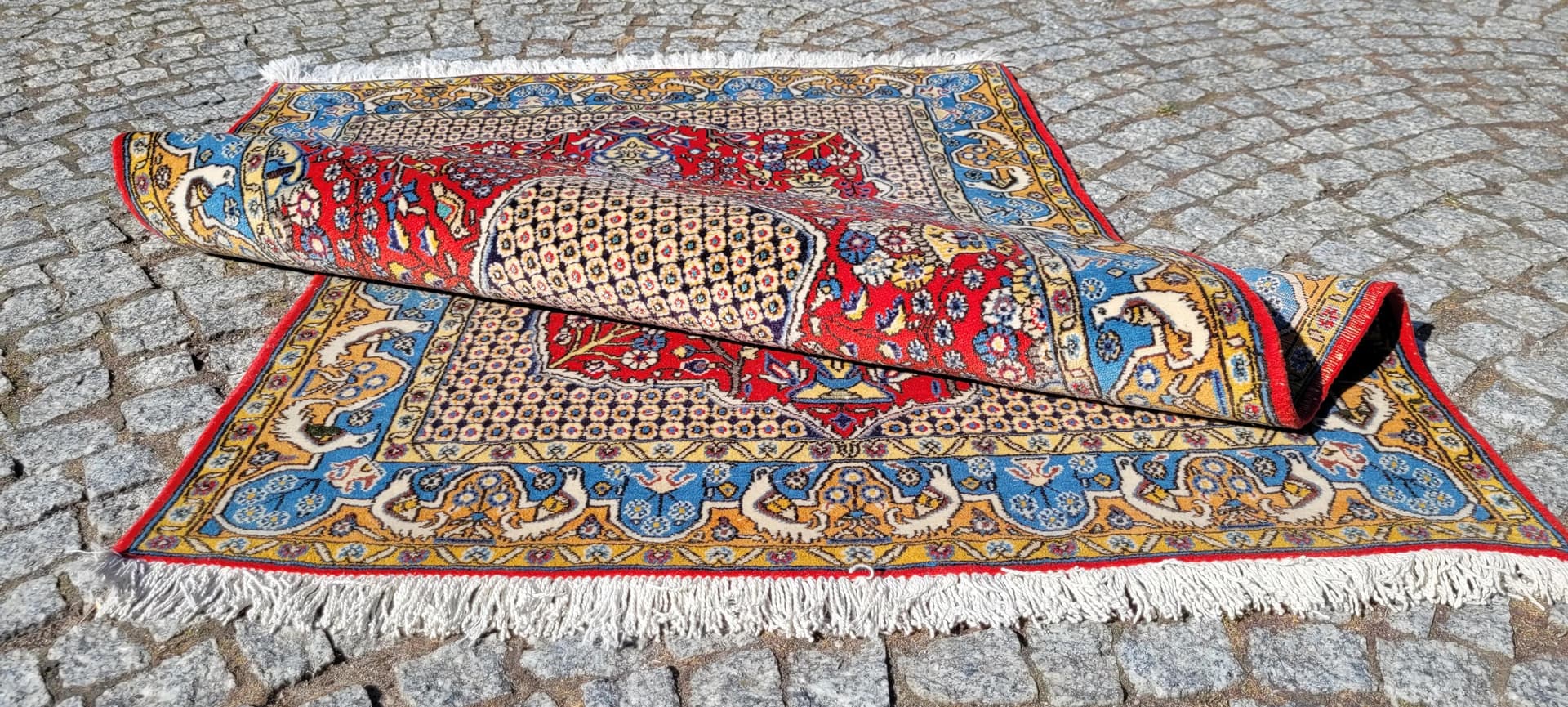 Dywan Ghom, 105x170 cm, multikolor, wełna, Iran - 87370