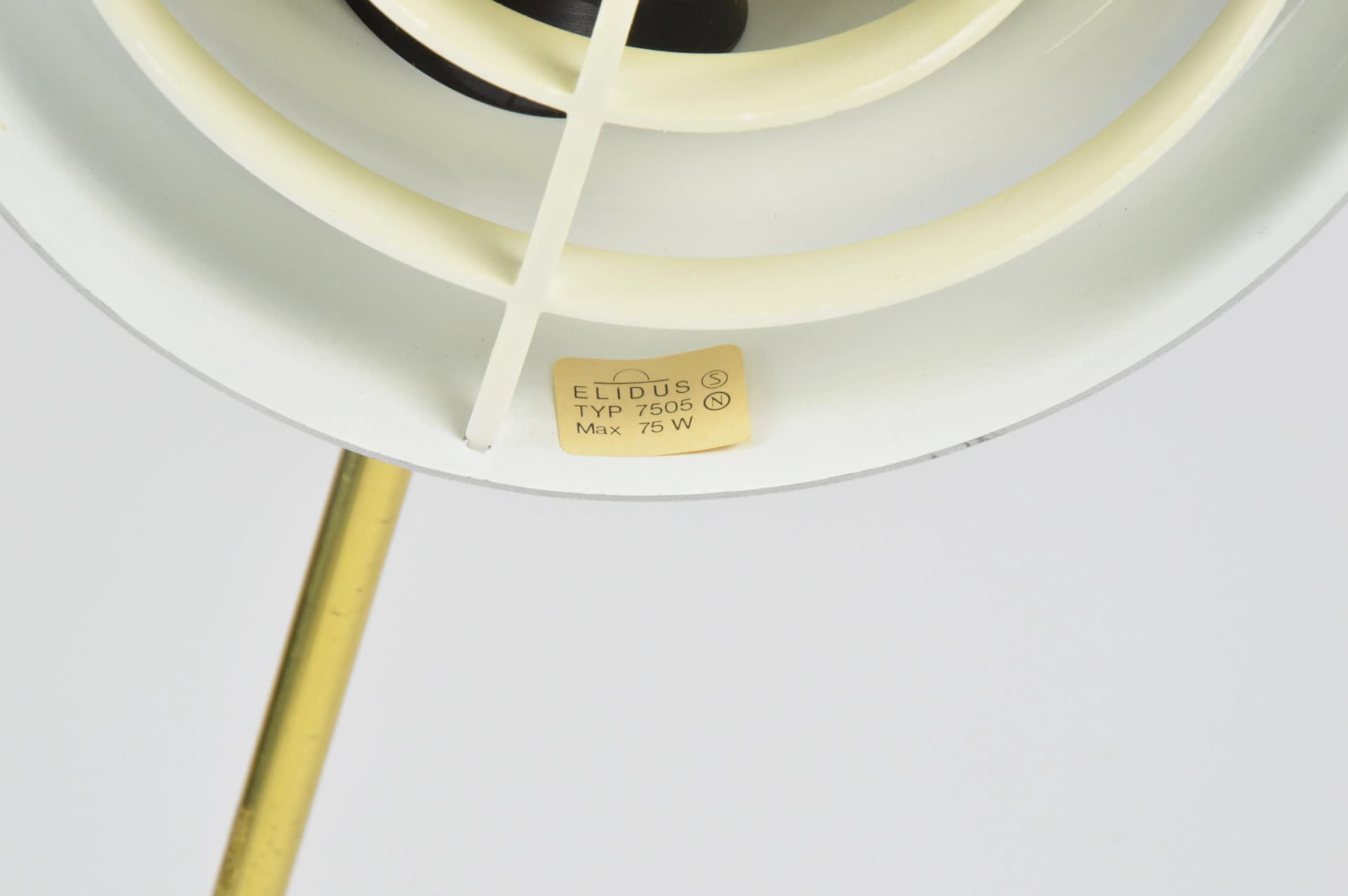 Lampka biurkowa Elidus 7505, mosiądz złoty, Szwecja, lata 70. - 83933