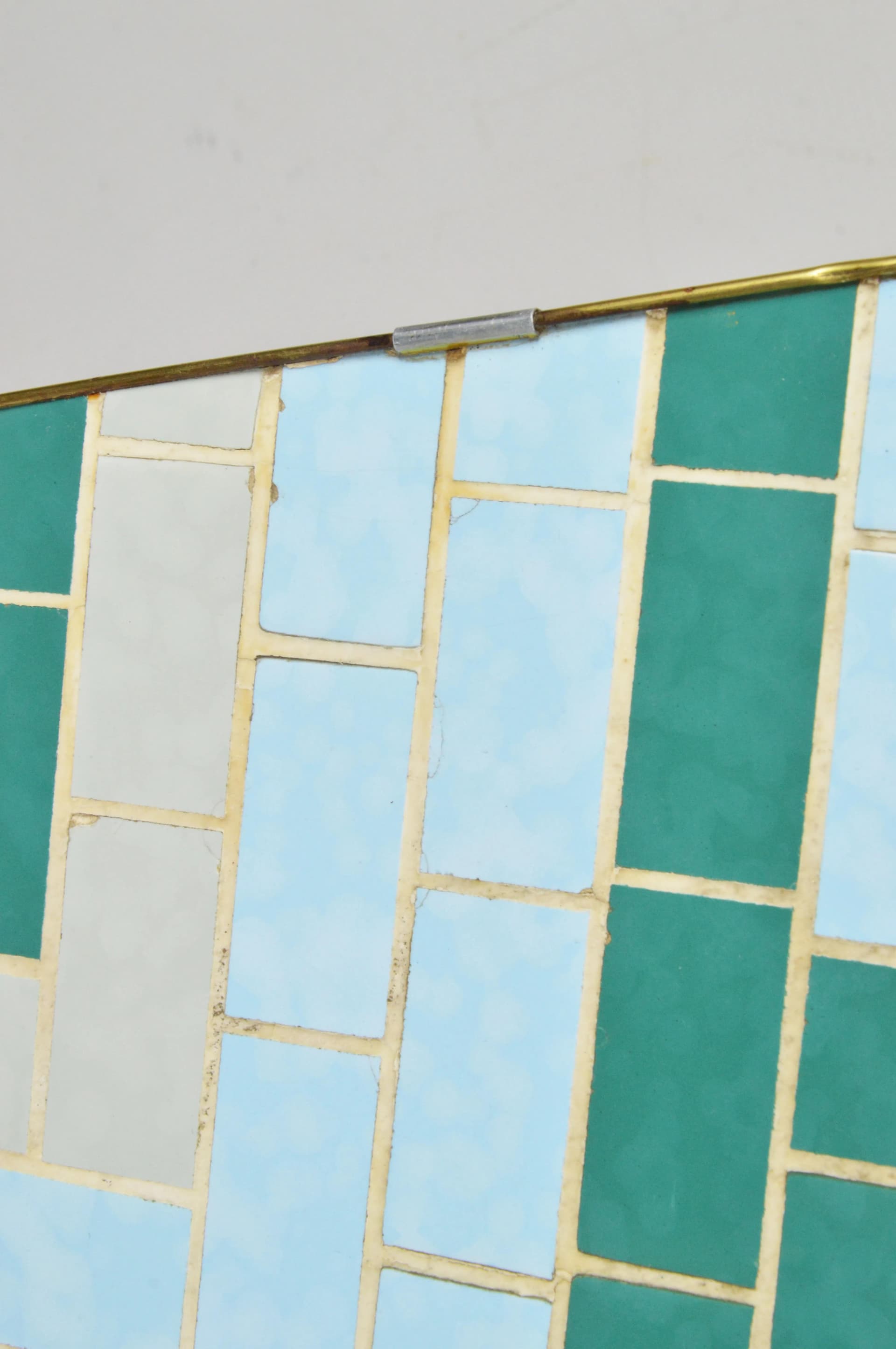 Plant Stand, multicolor mosaic, wood, ceramics, metal, Poland, 1970s. - 83896