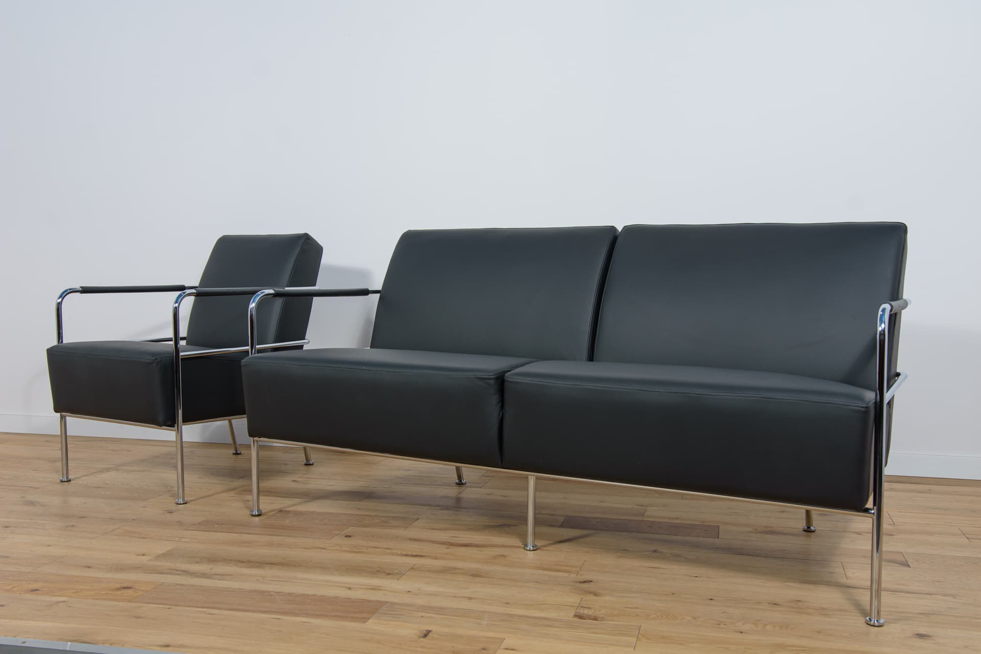 Komplet Sofa i Fotel Cinema, proj. Gunilla Allard, Lammhults, Szwecja, lata 90. - 83576