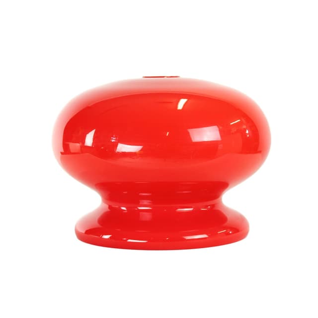 Ceiling light shade, red glass, OPP Jihlava, Czechoslovakia, 1960s - DIMENSION