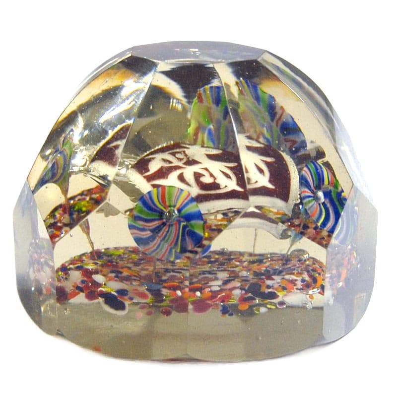 Przezroczysty przycisk do papieru Biedermeier, Europa Zachodnia, pocz. XX w. - 6900