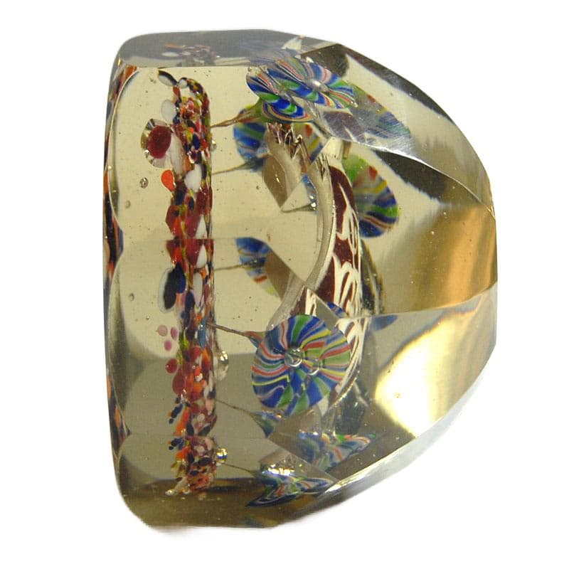 Przezroczysty przycisk do papieru Biedermeier, Europa Zachodnia, pocz. XX w. - 6904