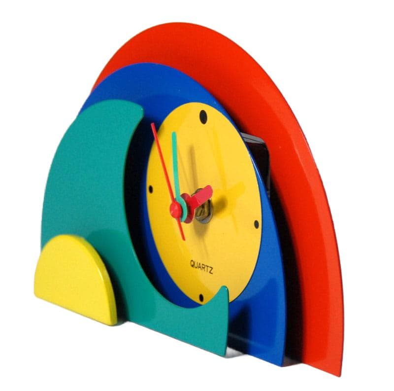 Multicolor Table Clock, Memphis Style, Taiwan, 1980s - 6892