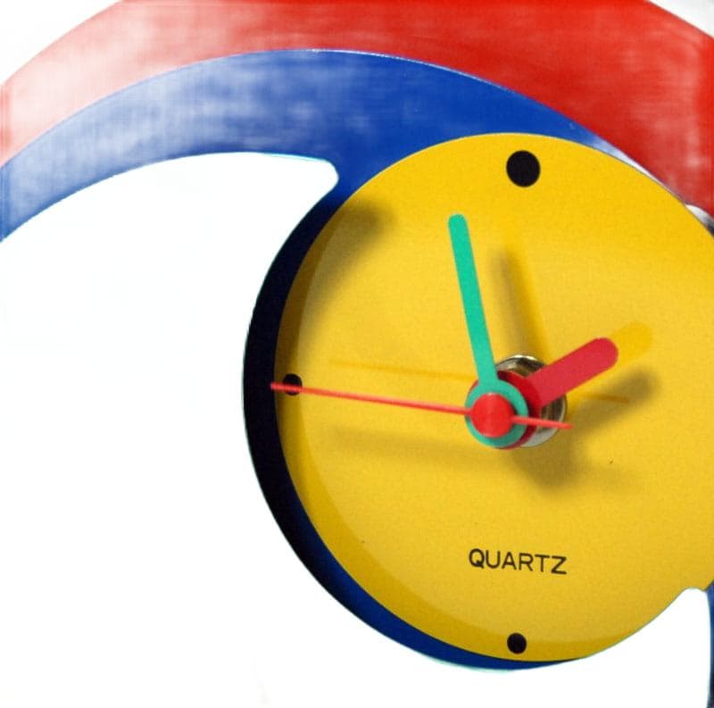 Multicolor Table Clock, Memphis Style, Taiwan, 1980s - 6894