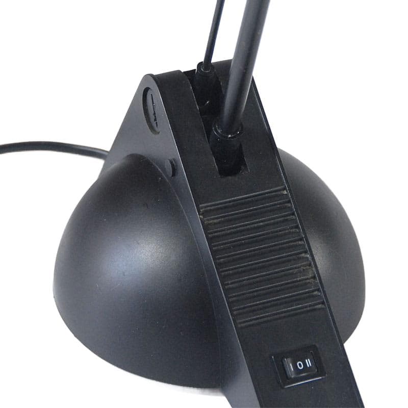 Czarna postmodernistyczna lampa biurkowa, Niemcy, lata 80. - 6888