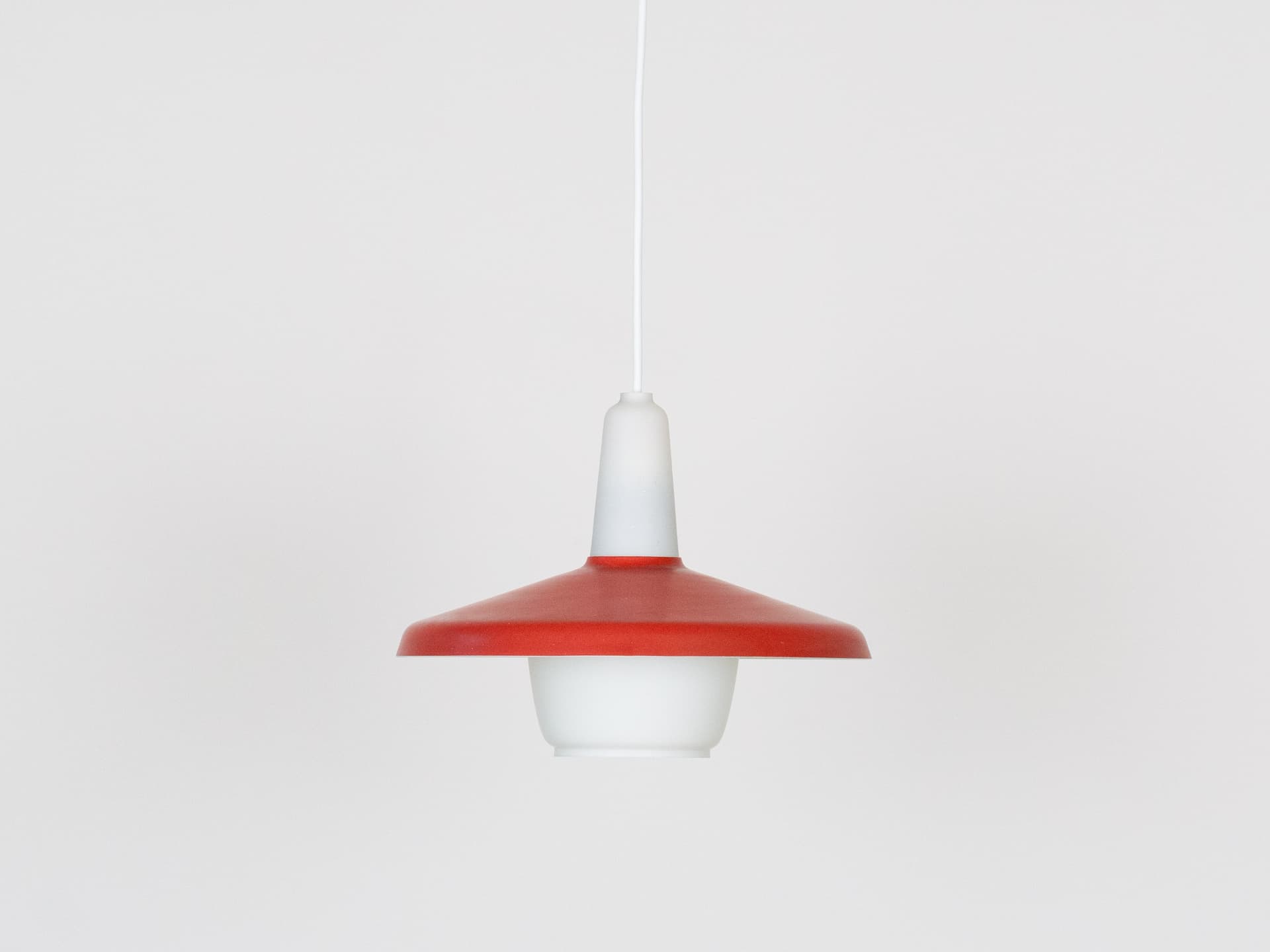 Aluminiowa lampa wisząca, proj. Benta Nordsteda, Lyskaer, Dania, lata 70. - 90475