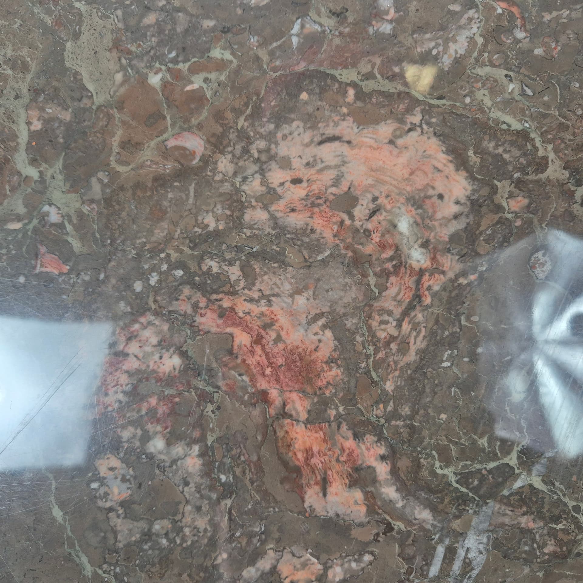 Stół kawowy z kamienia naturalnego Pufa Lische, proj. Hieinrich Muskat, Niemcy, 1988 rok - 90604