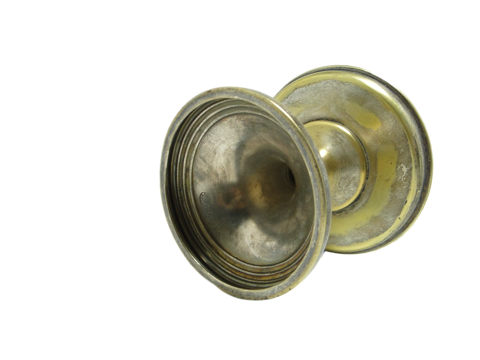 Cukiernica, Art Deco, mosiądz srebrzony, szkło, Polska, lata 30. - 91669