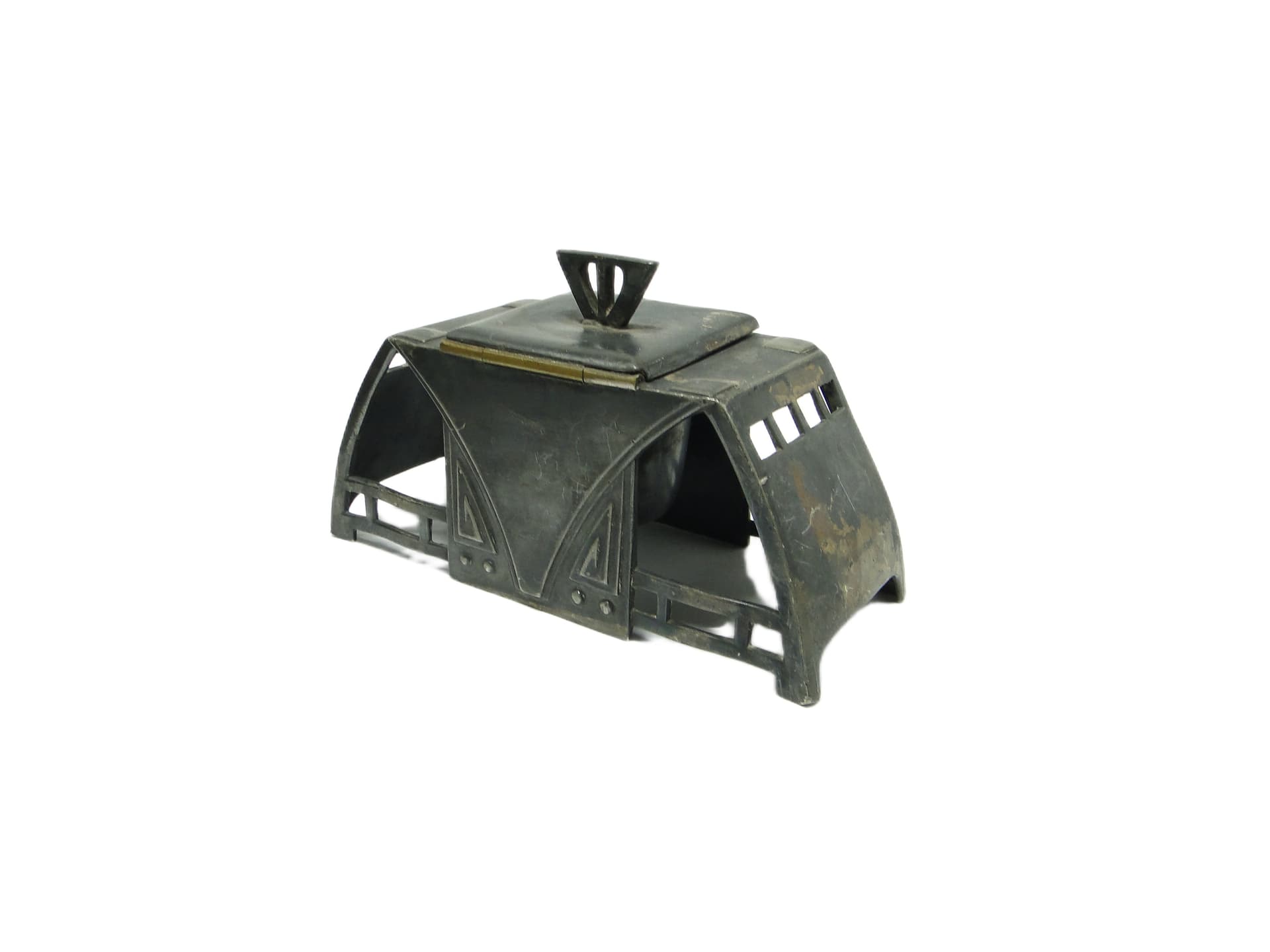 Kałamarz, Art Nouveau, cyna srebrzona, WMF, Niemcy, początek XX w. - 91820