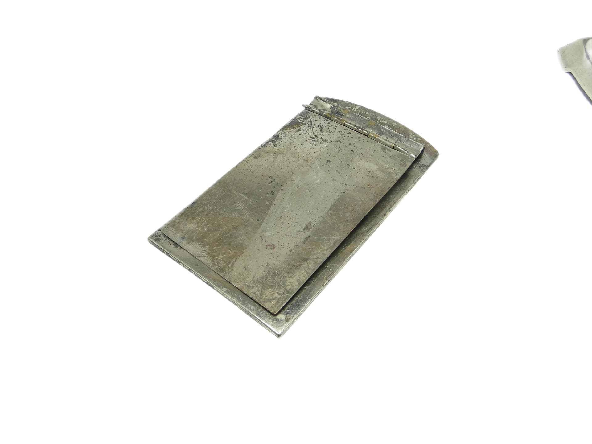 Bauhaus notepad, silver-plated brass, Germany, 1920s. - 91844