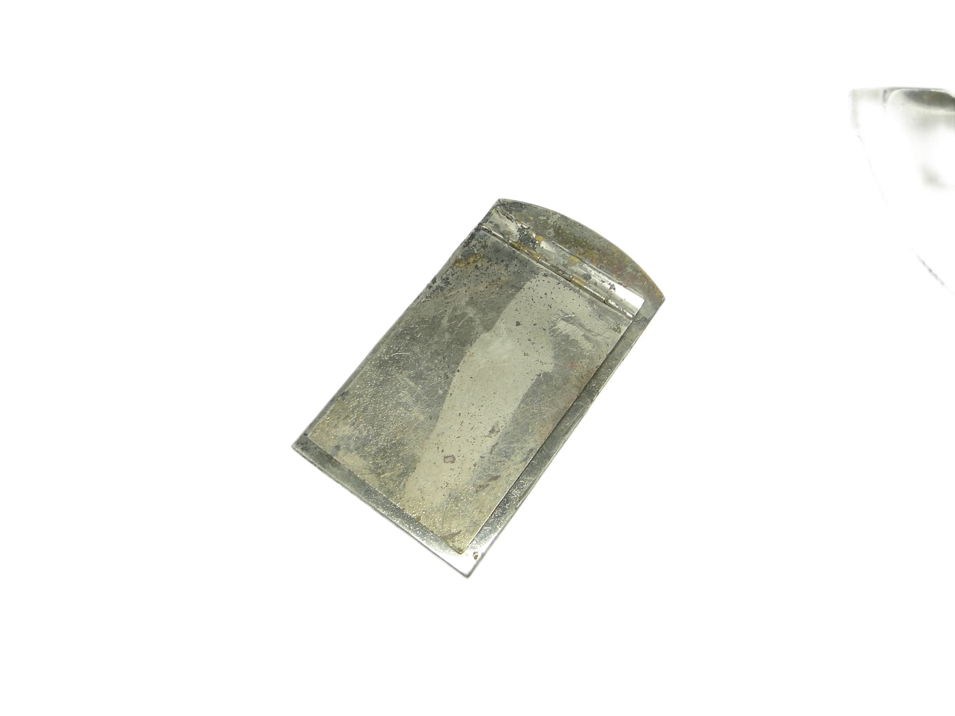 Bauhaus notepad, silver-plated brass, Germany, 1920s. - 91845