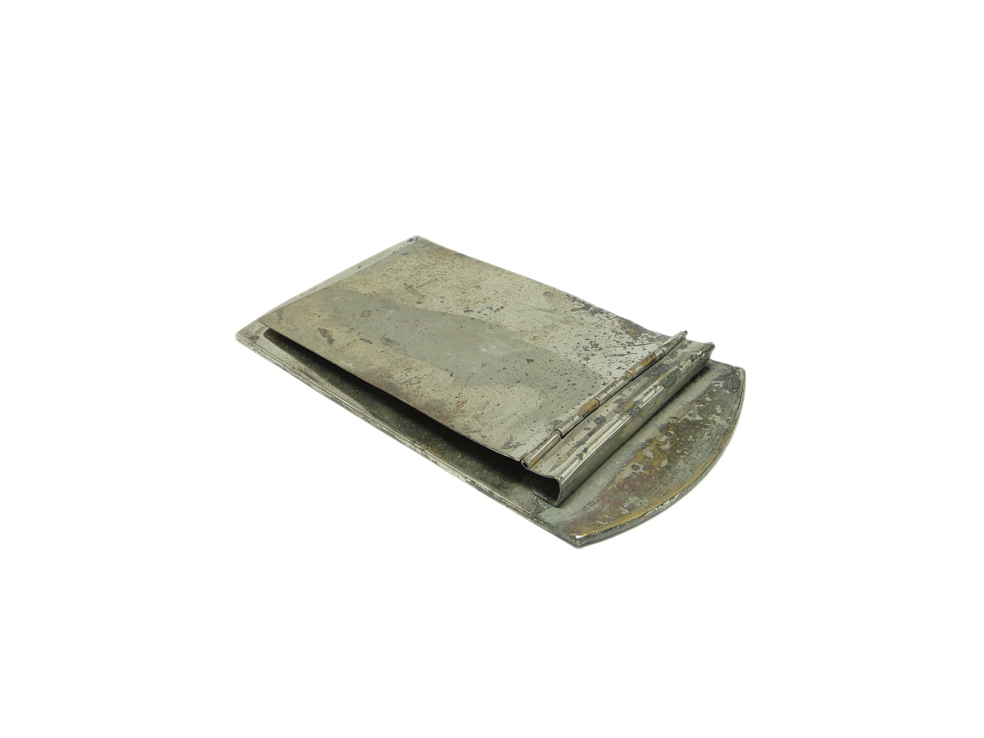 Bauhaus notepad, silver-plated brass, Germany, 1920s. - 91846