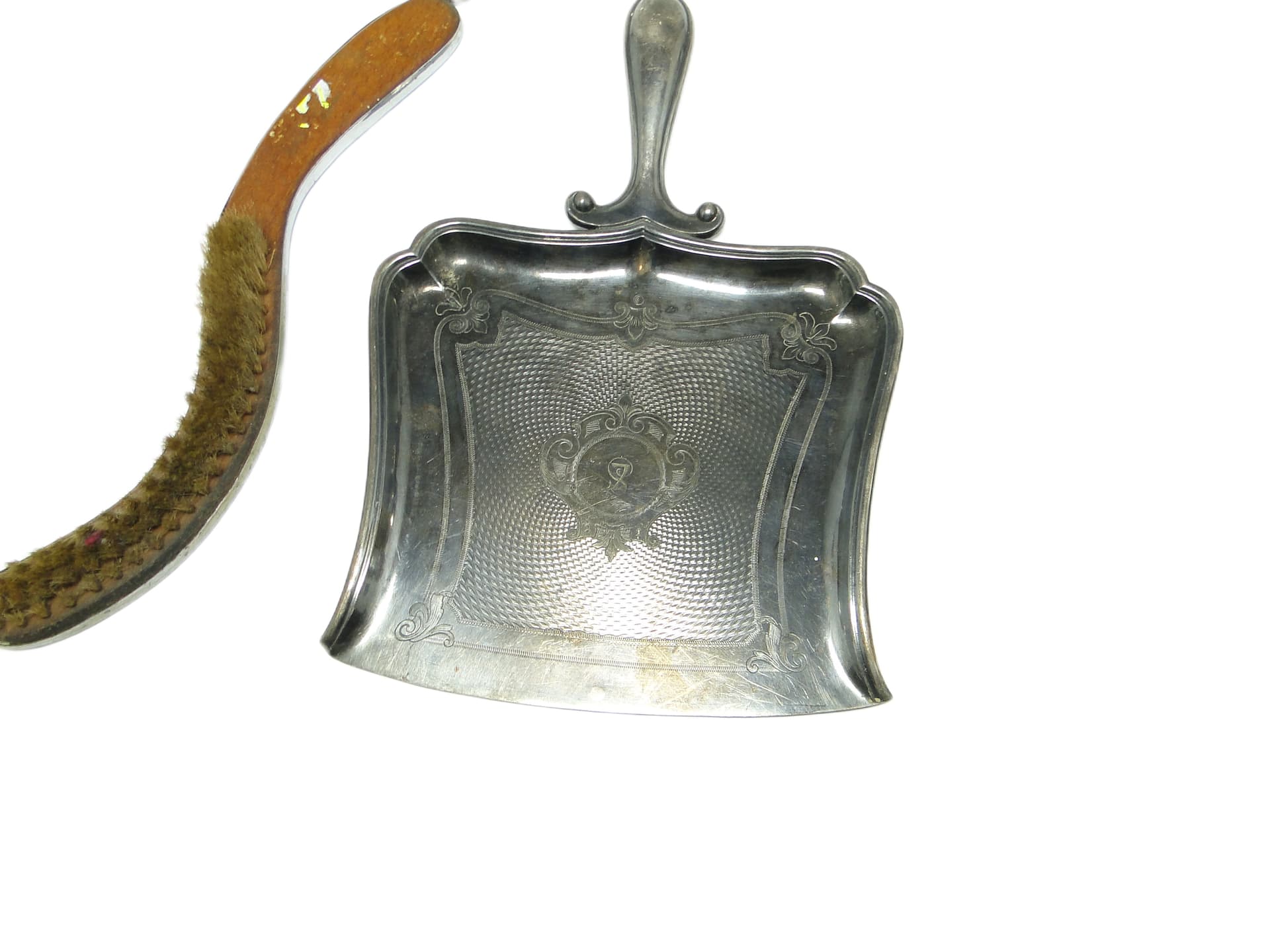 Art Nouveau crumb set, silver-plated brass, Poland, early 20th c. - 91896