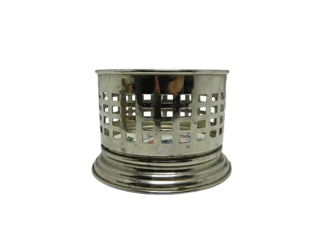 Bottle stand, modernism, silver-plated brass, Austria, early 20th c. - DIMENSION