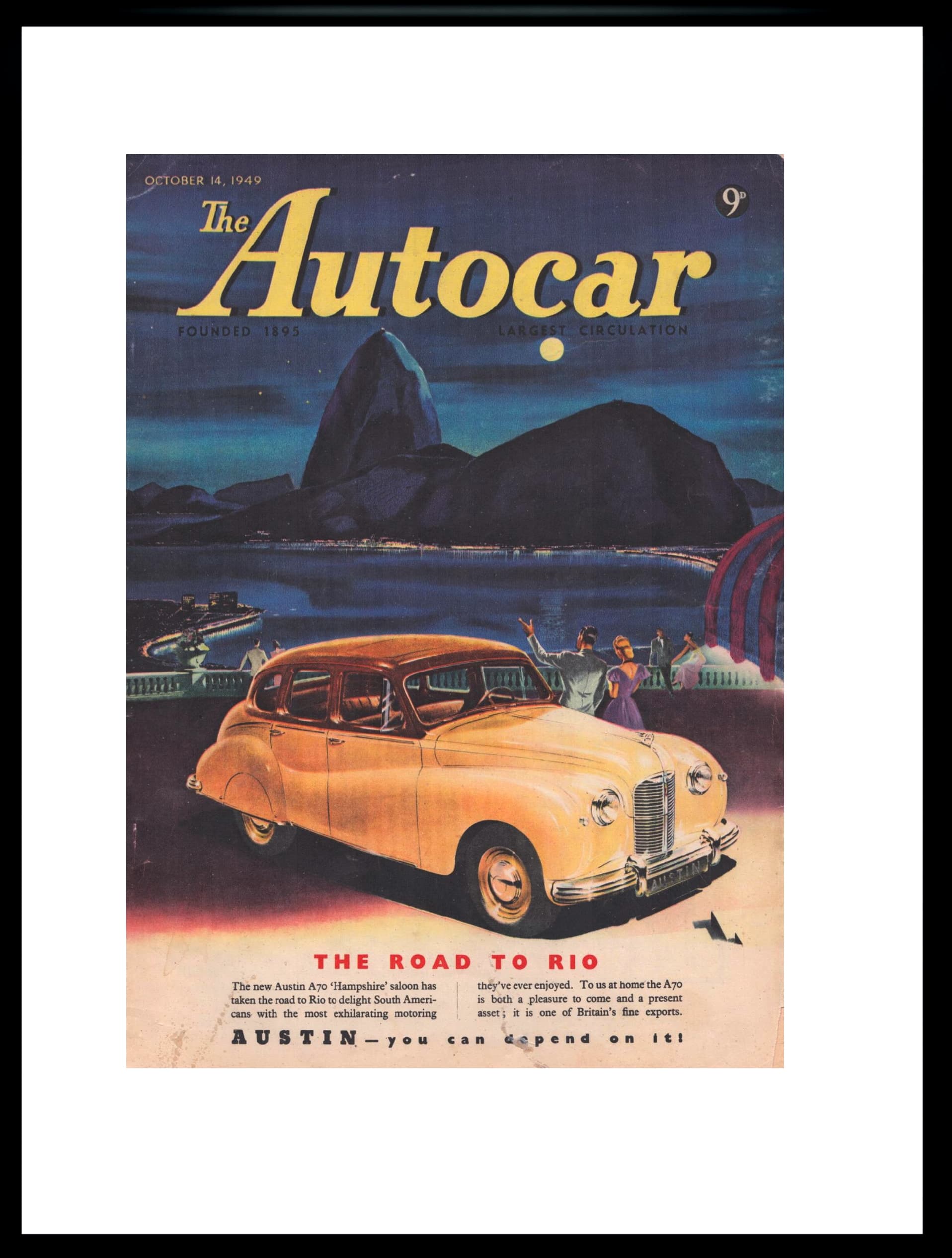 Magazine Cover Autocar, multicolor paper, United Kingdom, 1940s.