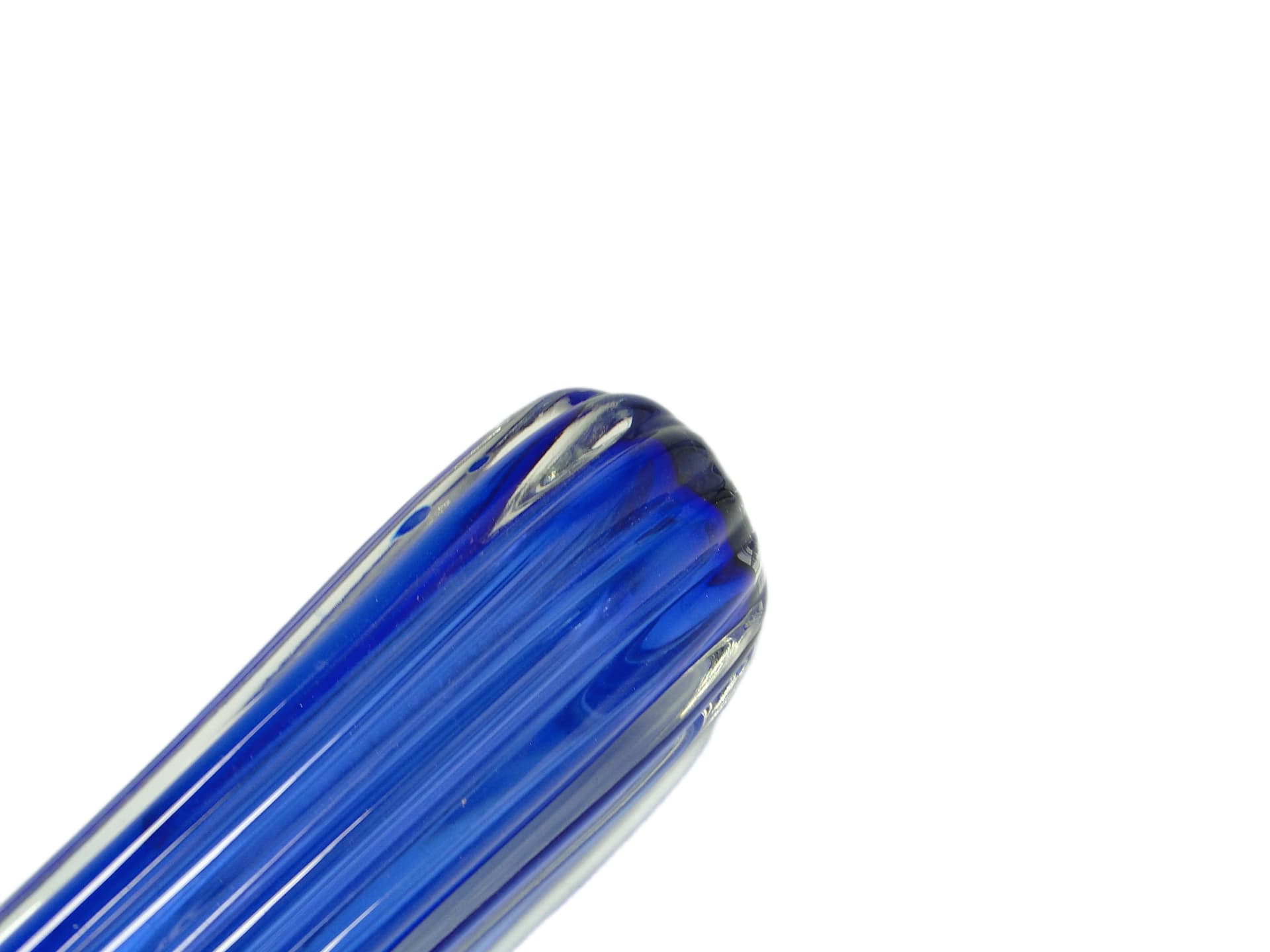 Wazon, mid-century modern, szkło niebieskie, proj. J. Hospodka, Czechosłowacja, lata 60. - 92163