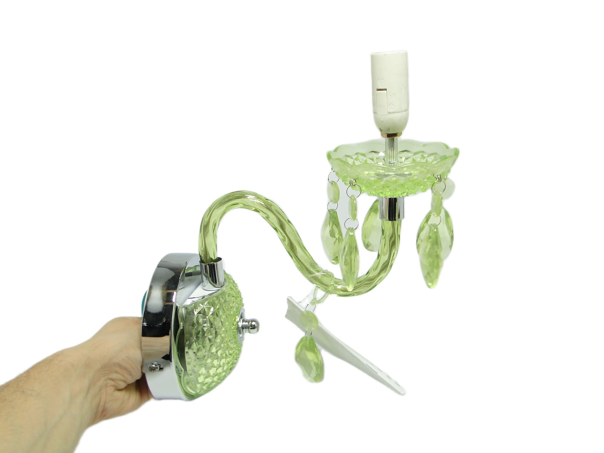 Kinkiet Postmodernizm, plastik turkusowy, Polska, lata 90. - 92172