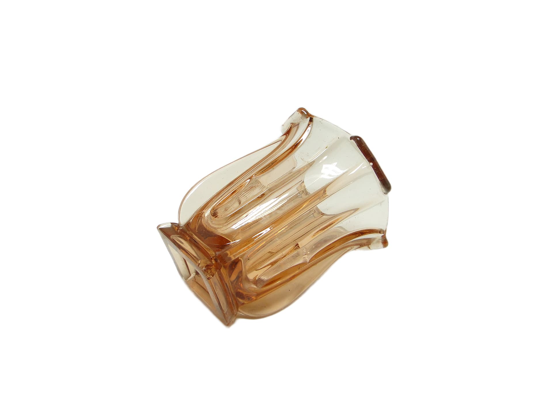 Wazon art déco, szkło różowe, Polska, lata 30. - 92195