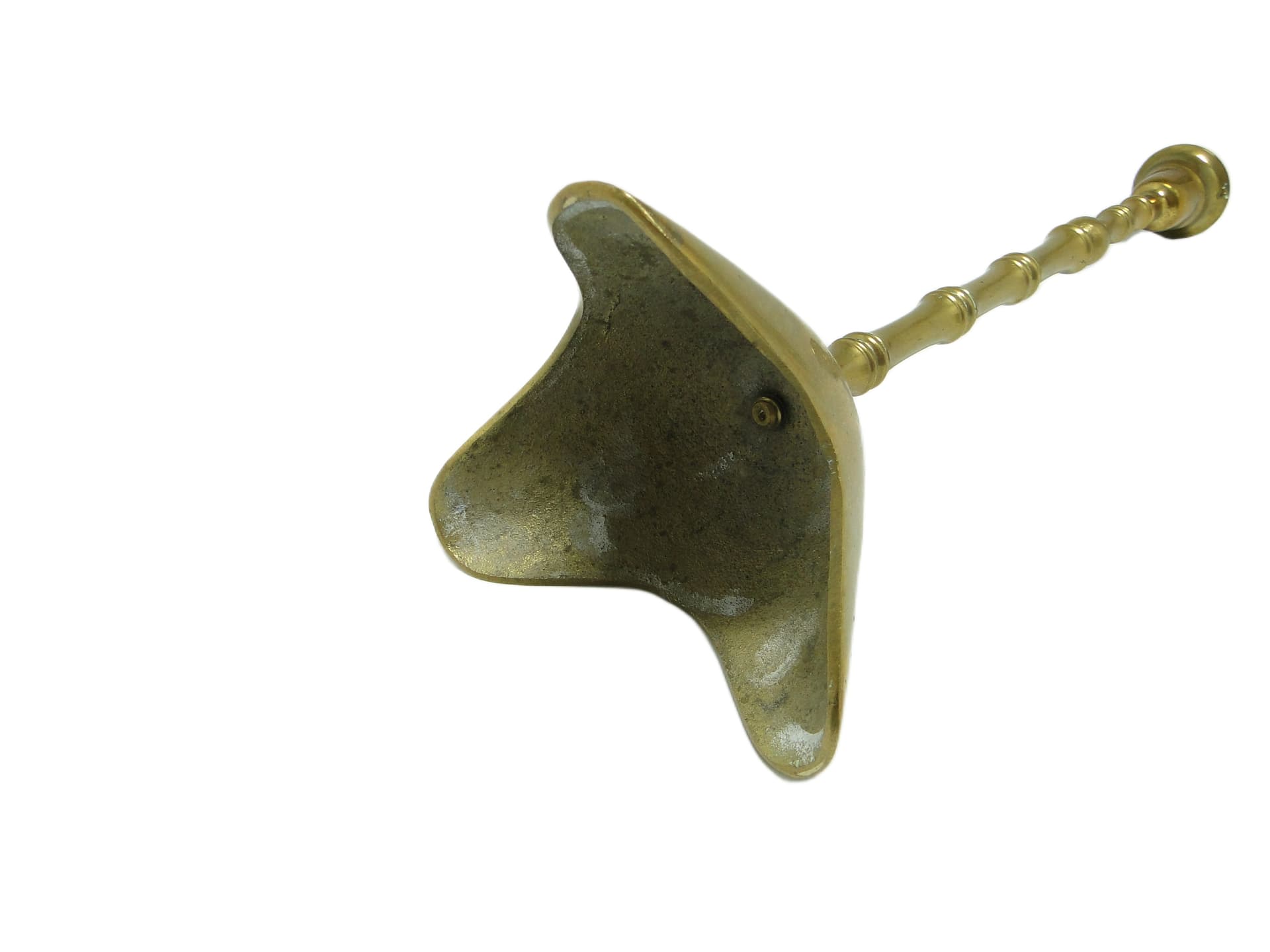 Świecznik, mid-century modern, mosiądz, Polska, lata 90. - 92224