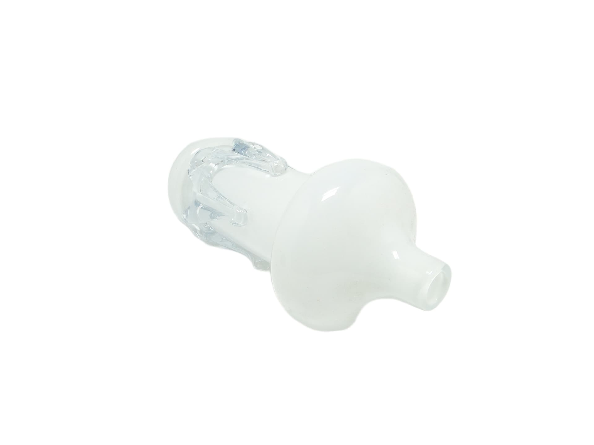 Wazon Modernizm, szkło białe, Polska, lata 70. - 92292