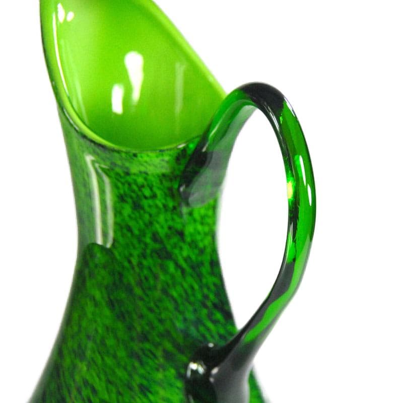 Zielony dzban ze szkła Murano, Włochy, lata 70. - 6962