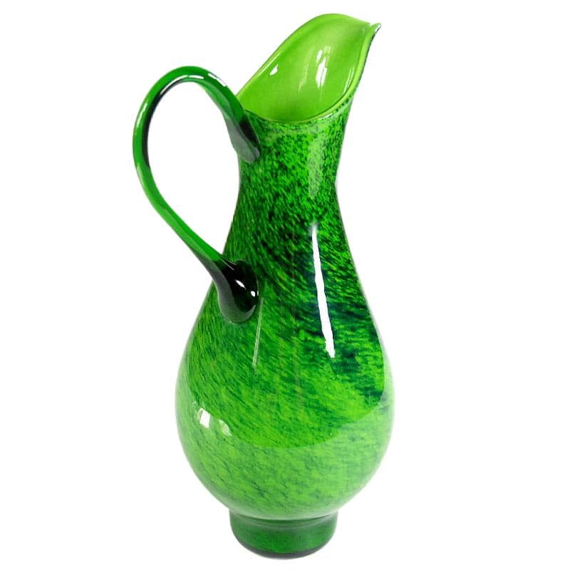 Zielony dzban ze szkła Murano, Włochy, lata 70. - 6958