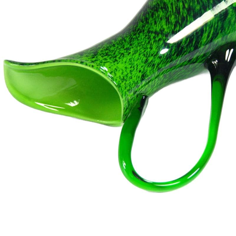 Zielony dzban ze szkła Murano, Włochy, lata 70. - 6961