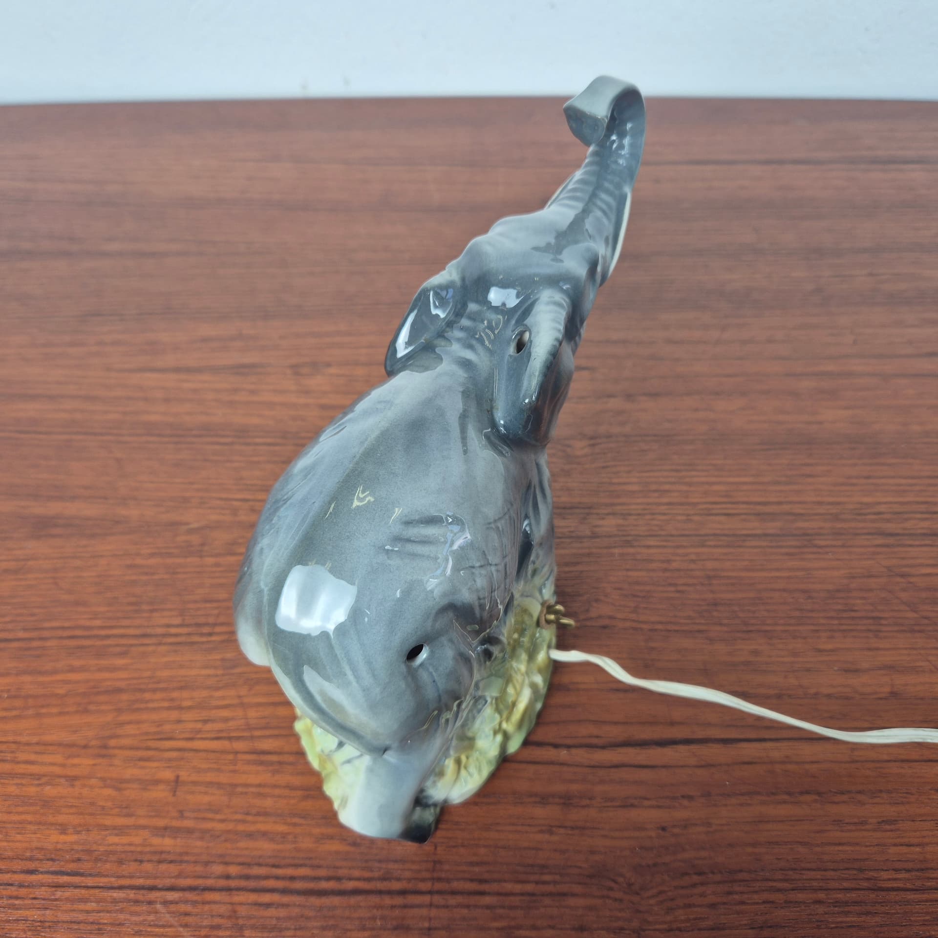 Porcelanowa lampka w kształcie słonia, Niemcy lata 60 - 92421