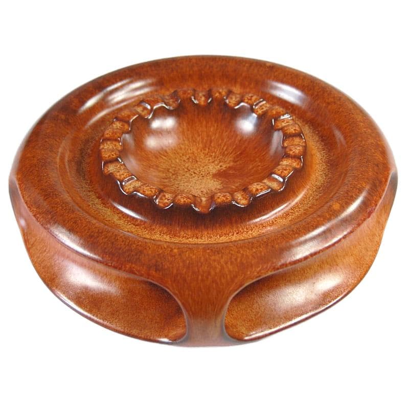 Brown Ceramic Ashtray, Bertoncello, Italy, 1960s - 6939