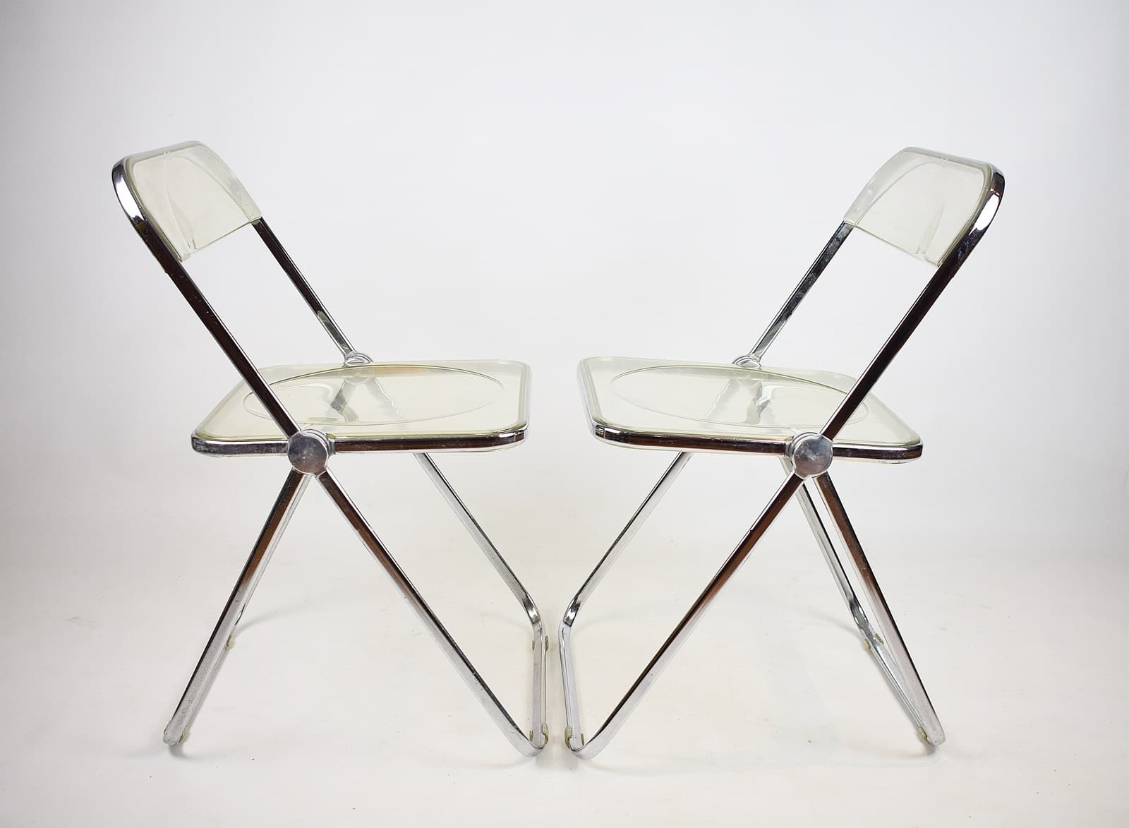 Para krzeseł Plia Anonima, Castelli, proj. Giancarlo Piretti, Castelli, lata 70. - 92736