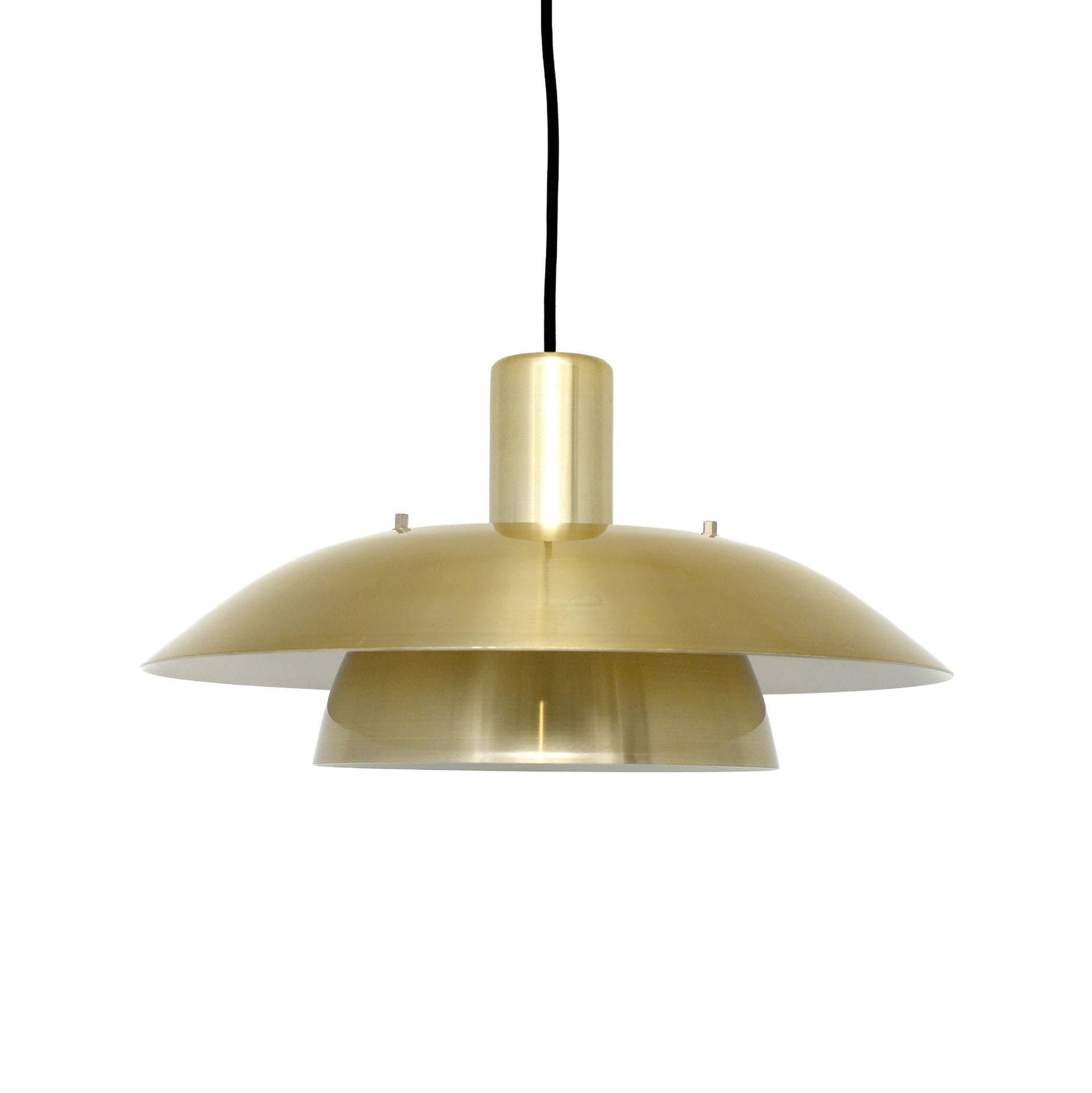 Lampa wisząca, złoty, metal, Dania, lata 70.