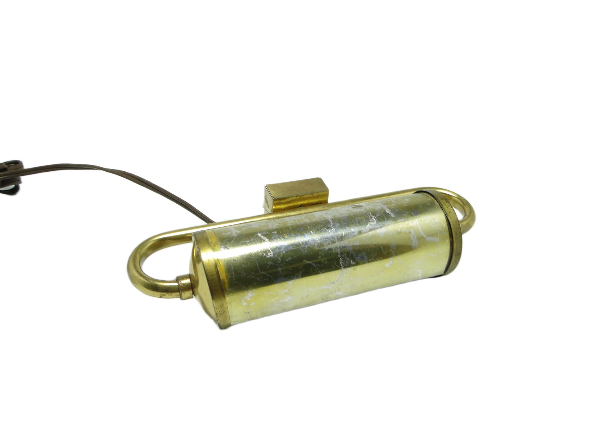 Kinkiet pod obraz, mid-century modern, mosiądz, Polska, lata 50.