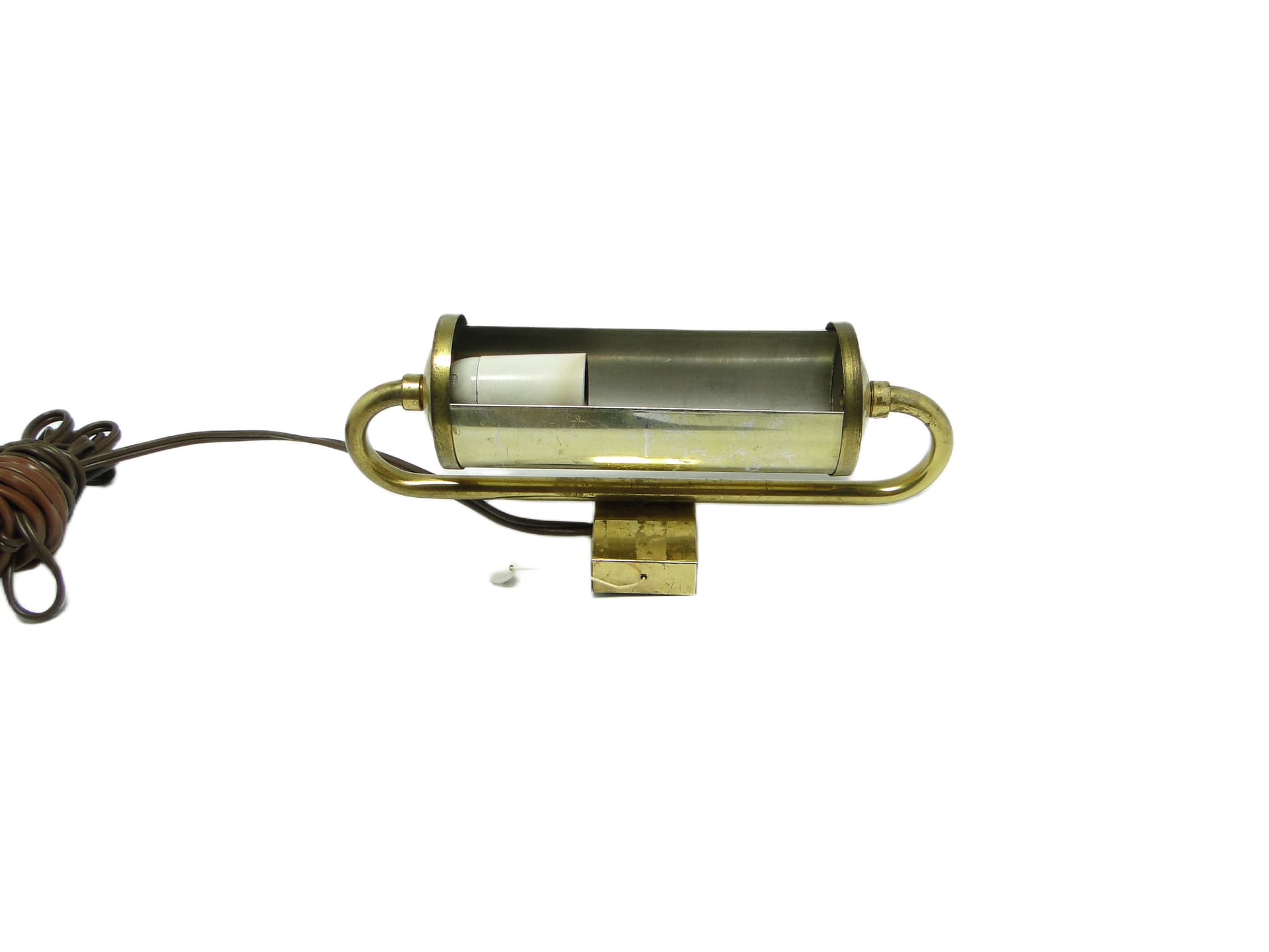 Kinkiet pod obraz, mid-century modern, mosiądz, Polska, lata 50. - 93340