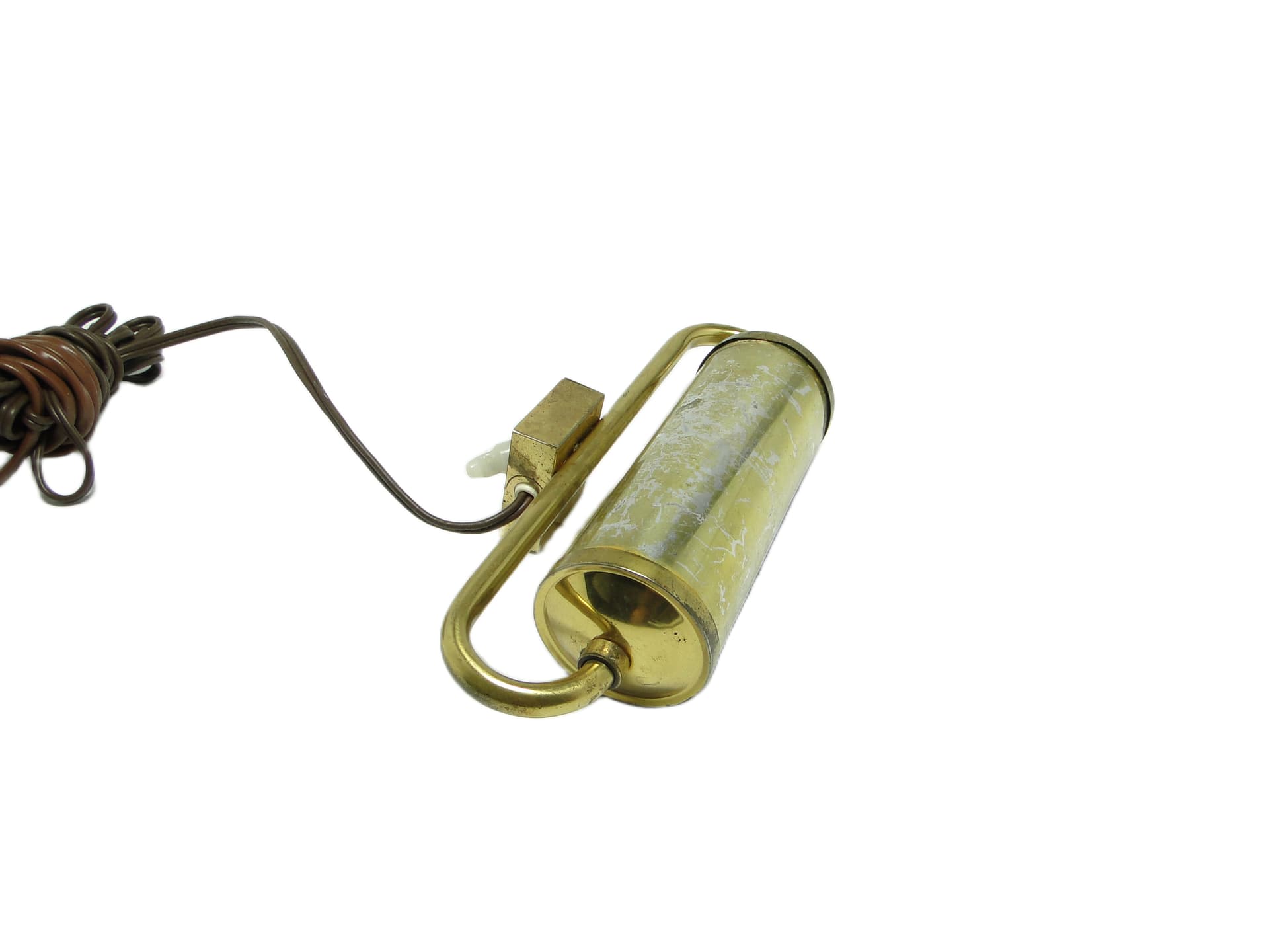 Kinkiet pod obraz, mid-century modern, mosiądz, Polska, lata 50. - 93344