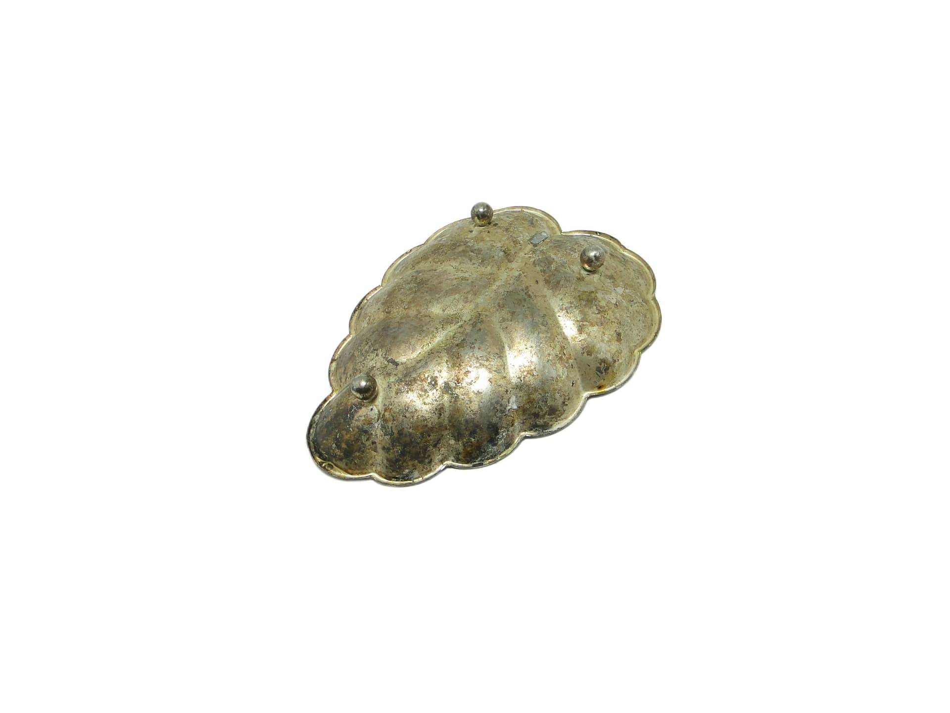 Scandinavian platter, silver-plated brass, Denmark, 1970s. - 93402