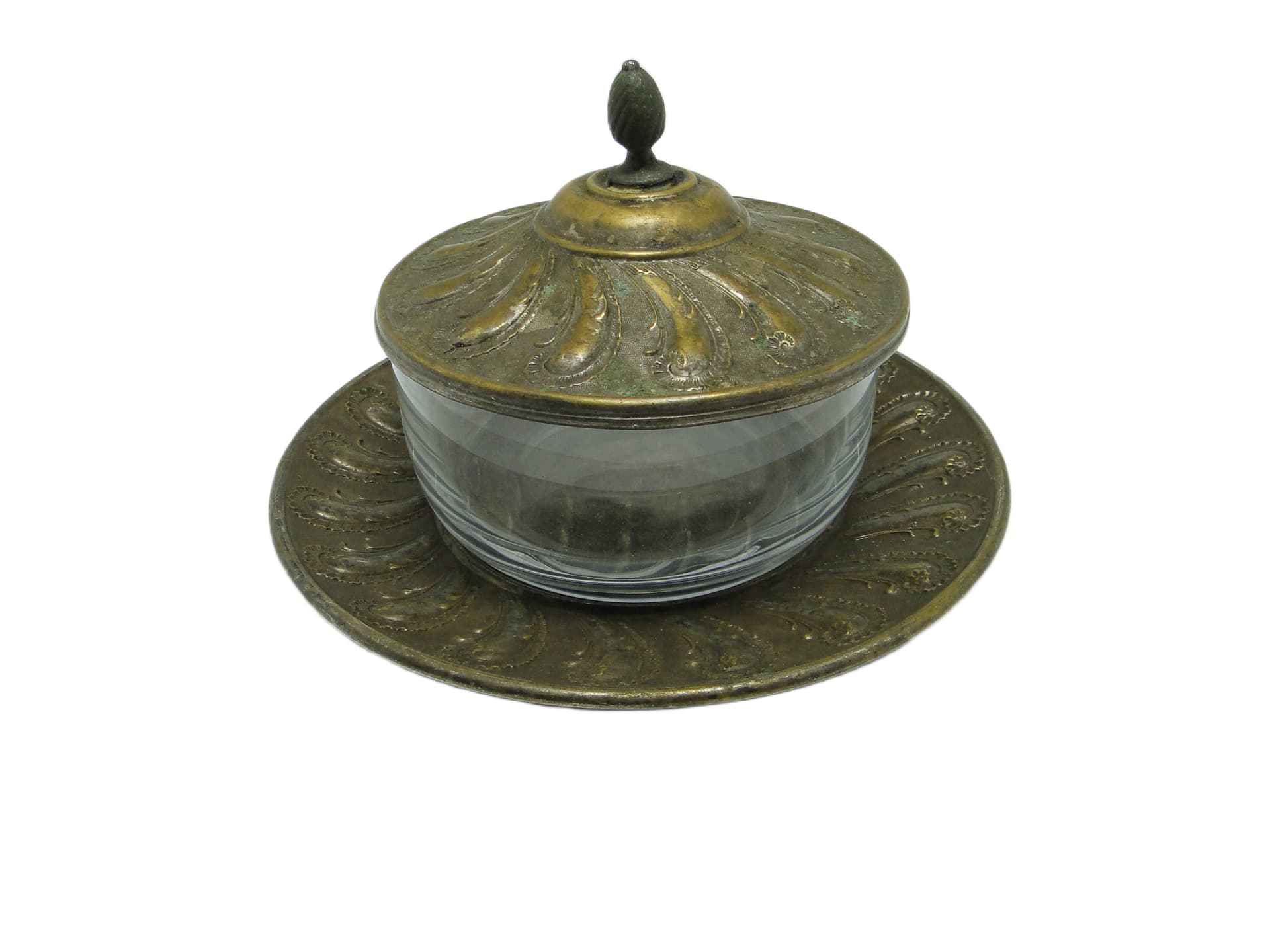 Maselnica rococo, szkło, Niemcy, XIX w.