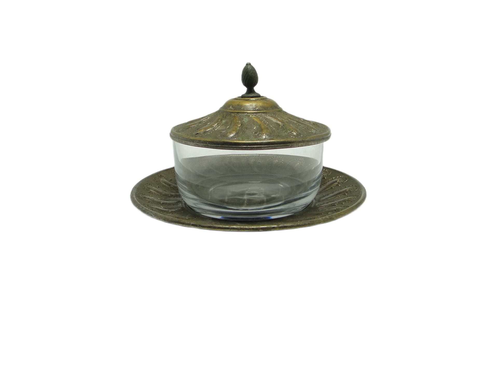 Maselnica rococo, szkło, Niemcy, XIX w. - 93427